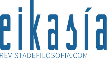 Logotipo de Eikasía, Revista de Filsofía con la dirección web: revistadefilosofia.com